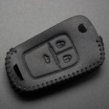 For Buick 3+1 button  button key cowhide leather case used for EXCELLE   for Chevrolet, for Cruze, for AVEO, for CAPTIVA, for Malibu,for TRAX,ect. with key ring