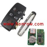 For Landrover 4+1 button smart key with Keyless Go Feature and Pcf7953 Transponder chip    with 315MHZ 
