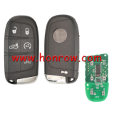 For Fiat 5 button remote key with 433Mhz PCF7953M /PCF7945 4A HITAG AES HITAG AES Chip FCC ID:M3N-40821302