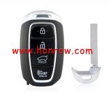 For Hyundai 4 button Smart Key For Hyundai Santa Fe 2019-2020 433.92MHz FSK NCF29A1X / HITAG 3 / 47 CHIP FCC ID: TQ8-FOB-4F19  P/N: 95440-S2000  