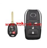 For Toy 3+1 button Modified Flip Car Key Shell with TOY43 blade