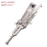 Original Lishi HU71 for Landrover and SCANIA trunk 2 in 1 decode and lockpick