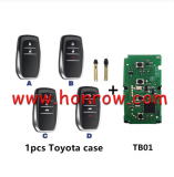 For Toyota KEYDIY TB01 Remote Smart key for Toyota LAND CRUISER/CROWN ROYAL/CROWN KLUGER/TUNDRA with 8A chip Support Board 0020 please choose the key case style