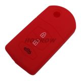 For Mazda 3 button Silicone case Red color(MOQ:50pcs)