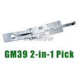 Original Lishi GM39 2 in 2 lock pick and decoder  together with best quality
