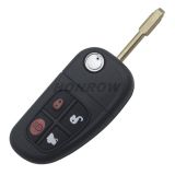 For Jag 4 button remote key with 433Mhz with 4D60 glass chip