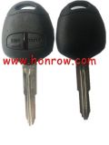 For high quality Mitsubishi 2 button remote key blank with right blade enhanced version