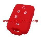 For GMC 4+1 button  silicon case red color （MOQ: 50pcs）