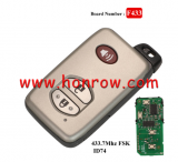  For Toy 2+1 button Smart Card 433MHz  ID74 chip FSK F433 Board CHIP: ID74-WD04 P/N: 89904-48E90 Page 1:98