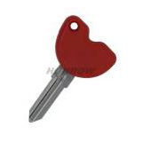 For Piaggio motorcycle key blank red color