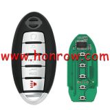 For Nissan 5 button Smart Remote Car Key With  433.92MHz PCF7952A / HITAG 2 / 46 CHIP FCCID:CWTWB1G744