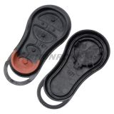 For Chry 3+1 Button remote key blank with red panic