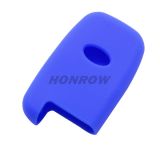 For Hyundai 3 button silicon case blue MOQ: 50PCS