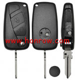 For Fiat 2 Button remote key blank