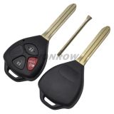 For To 2+1 button remote key blank with red panic Without Logo