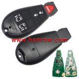 For Chrysler 4+1 button remote key with  315Mhz ID46 PCF7941 Chip FCCID:M3N5WY783X