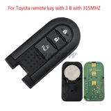 For Original To  remote key with 3 button with 315MHZ