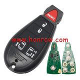 For Chrysler 4+1 button remote key with  433Mhz ID46 PCF7941 Chip FCCID:M3N5WY783X