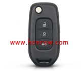 For Renault 3 button remote key blank with Blade and black back cover  without logo please choose the blade type.
