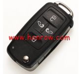 For VW 4+1 button remote key with 434Mhz ID48 chip  FCCID:7N0837202K