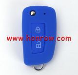 For Nissan 2 button silicon case blue