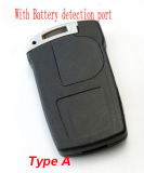 For BMW 7 series 4 button remote key blank with blade Removable battery back cover