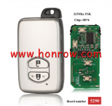   For Toy 2 button Smart Card 314.3MHz  ID74 chip FSK  5290 Board CHIP: ID74-WD04 FCC ID:HYQ14ACX Page 1:98