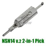 Original Lishi NSN14 for Nissan and Buick  decoder and lock pick combination tool with best quality