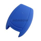 For Benz 3 button Silicone case (blue color) (MOQ:50pcs)