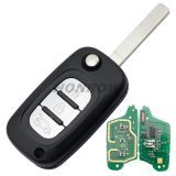 After Market For Renault Fluence 3 button remote key with 433Mhz ID46 Chip PCF7961 For Renault Fluence (2009-2015) For Renault Megane3 (2009-)
