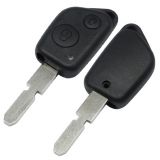 For Peu 2 button remote  key blank with 4 track blade  (Without Battery Place)