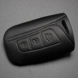 For Hyundai 3 button key cowhide leather case