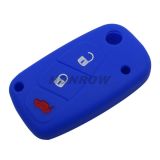 For Fiat 3 button Silicone case (Blue color) (MOQ:50pcs)