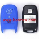 For Kia 3 button silicon case blue