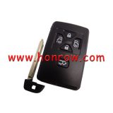 For To 5 button remote key blank , the blade with two side groove (black) 