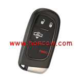 For Chrysler Dodge Ram 3+1 button smart Remote Car Key with 433Mhz PCF7945 ID46 Chip FCCID:GQ4-54T