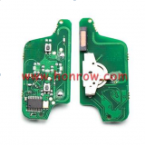 For Peugeot FSK 2 button flip remote control with 433Mhz PCF7941 Chip for 307&407 Blade (After 2011 year)