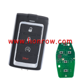 For Jeep Wagoneer 3+1 button keyless go smart remote key with NCF29A1M / HITAG AES / 4A CHIP 433MHz ASK FCC ID: M3NWXF0B1 IC: 7812A-WXF0B1  P/N: 68377534AB