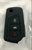 For Toyota 3 button silicon case  (black color)