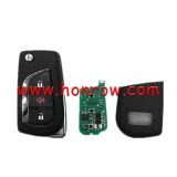 KEYDIY Toyota style 2+1 button remote key B13 2+1 for KD900 URG200 KDX2 KD MAX to produce any model remote