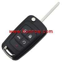 For Chevrolet 4+1 button remote key with 433mhz ID46  PCF7937E(Pcf7941E)   Chip