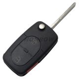 For Au 2+1 button remote key blank with panic  (1616 battery Small battery)