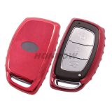 For Hyundai TPU protective key case red color MQQ:5PCS