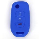 For Renault 3 button silicon case blue
