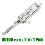 Original Lishi HU100-10 cut for Buick, new Opel, lock pick and decoder together 2 in 1 tools with best quality