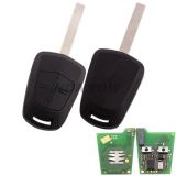 For Op 2 button remote key  with PCF7941 (Higtag 2)-434mhz for Opel Corsa D car (2007 – 2014)