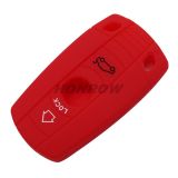 For BMW 3 button Silicone case Red color