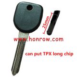 For Chevrolet transponder key blank , can put TPX long chip