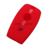 For Benz 1 button silicon case (Red color)（MOQ: 50pcs)