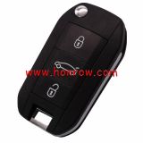 For Peugeot 3 button remote key blank with VA2&307 blade without logo